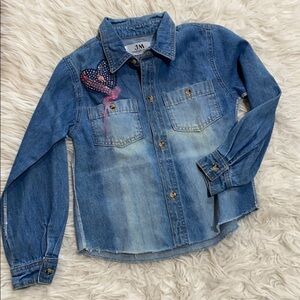 JM Originals Wild at Heart Embellished Denim Shirt